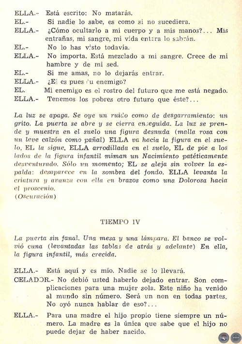 TEATRO BREVE, 1969 - PLÁ/DOMÍNGUEZ - HISTORIA DE UN NÚMERO DE JOSEFINA PLÁ